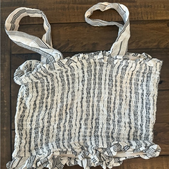 Roxy - Black and White stripped halter top - Picture 2 of 3